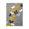 Butterfly Rug - Grey & Ochre - 120x170cm -Home Furniture 14015949 4515006085464793