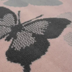 Butterfly Rug - Grey & Blush -160x230cm -Home Furniture 14015952 8665006086342224