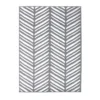 Herringbone Rug - Silver - 160x230cm