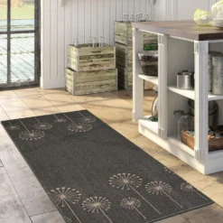 Geneva Washable Runner - Lead & Sand - 67x180cm -Home Furniture 14016708 8045002672955925