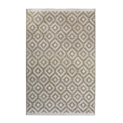 Indoor Outdoor Geo Rug - Natural - 120x170cm