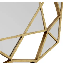Marcia Faceted Octagonal Wall Mirror - Gold - 81cm 8 Marcia Faceted Octagonal Wall Mirror - Gold - 81cm -Home Furniture 14820929 1555058974920746