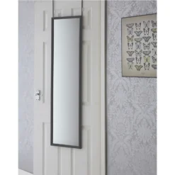 Over Door Hanging Mirror - Grey - 33.5x124cm 9 Over Door Hanging Mirror - Grey - 33.5x124cm -Home Furniture 14820934 8015058442865238