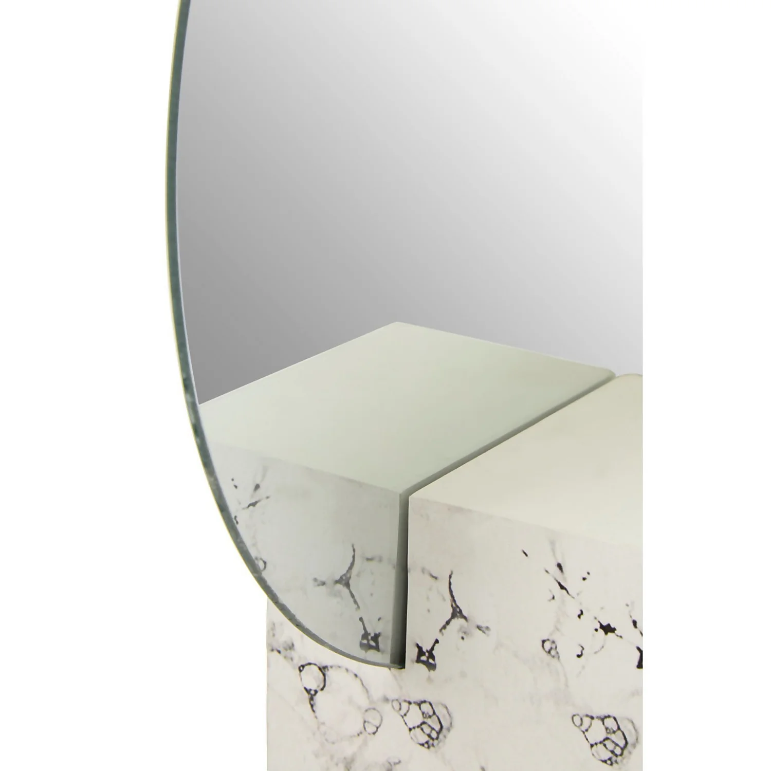 Mimo White Marble Effect Mirror 7 Mimo White Marble Effect Mirror - Image 5