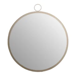 Round Metal Wall Mirror - Gold - 60cm