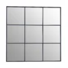 Square Metal Wall Mirror - Black - 95cm -Home Furniture 14820941 1885058438275019