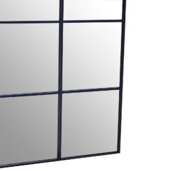Square Metal Wall Mirror - Black - 95cm 8 Square Metal Wall Mirror - Black - 95cm -Home Furniture 14820941 6895058438346287