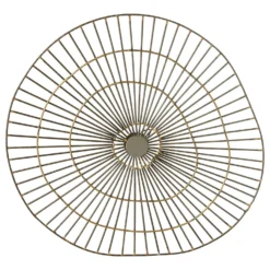 Mirano Medium Abstract Wall Art - Gold - 45x47cm