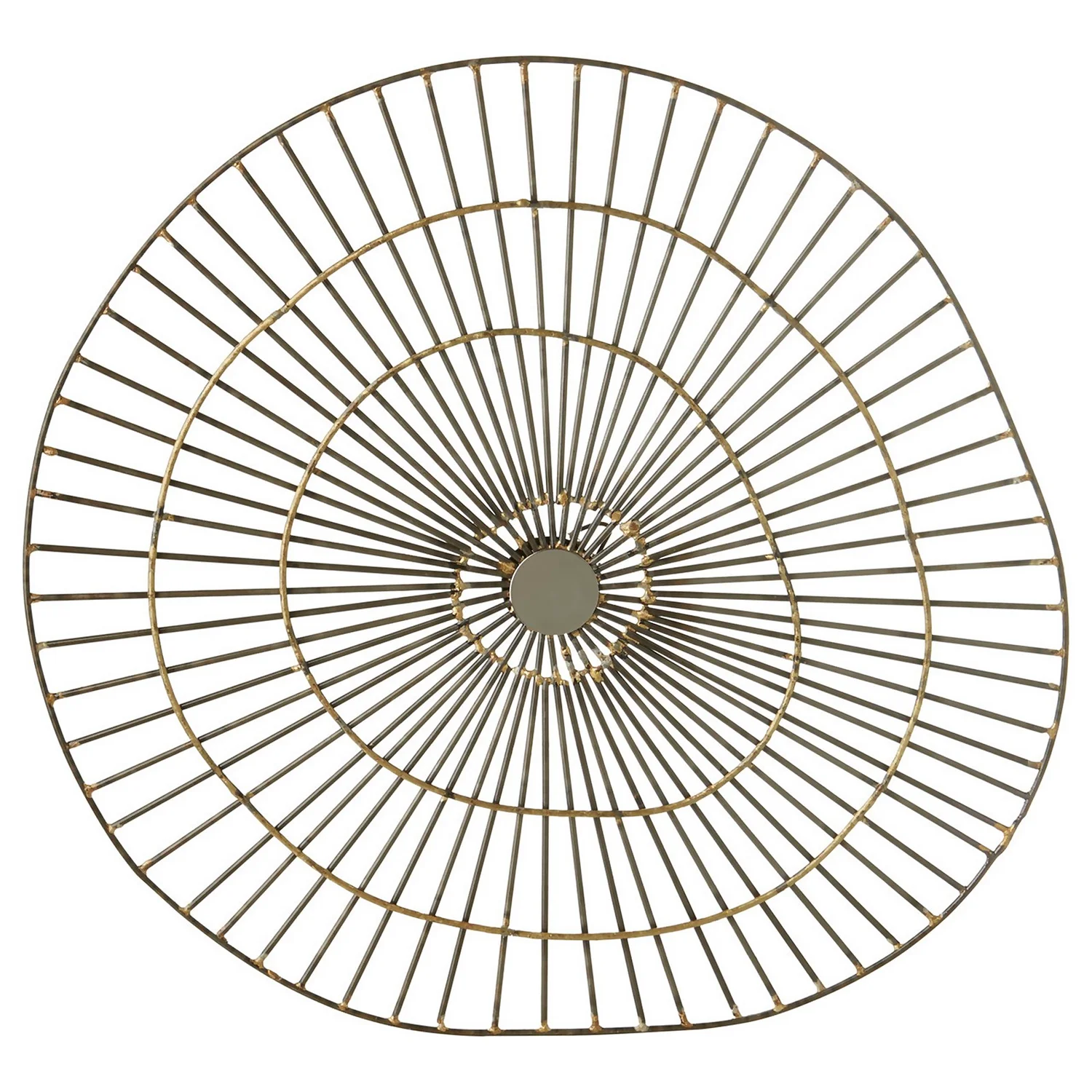 Mirano Medium Abstract Wall Art - Gold - 45x47cm 3 Mirano Medium Abstract Wall Art - Gold - 45x47cm