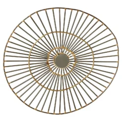 Mirano Small Abstract Wall Art - Gold - 29x31cm