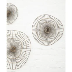 Mirano Small Abstract Wall Art - Gold - 29x31cm -Home Furniture 14820994 7335057938815645