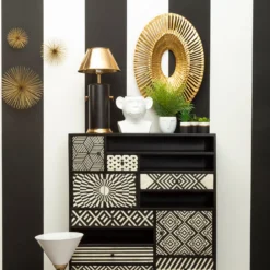 Mirano Set Of 3 Gold Starburst Wall Art -Home Furniture 14820996 1025057939965731