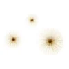 Mirano Set Of 3 Gold Starburst Wall Art -Home Furniture 14820996 1345057939765172