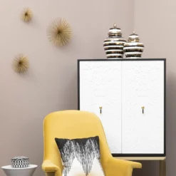 Mirano Set Of 3 Gold Starburst Wall Art -Home Furniture 14820996 6765057939988504