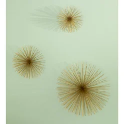 Mirano Set Of 3 Gold Starburst Wall Art -Home Furniture 14820996 9035057939858976