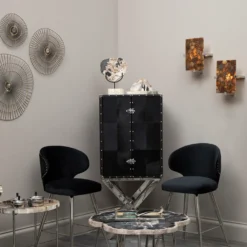 Mirano Large Abstract Wall Art - Gold - 59x61cm -Home Furniture 14820997 1445057940225564