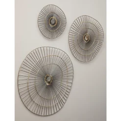 Mirano Large Abstract Wall Art - Gold - 59x61cm -Home Furniture 14820997 2115057940246180