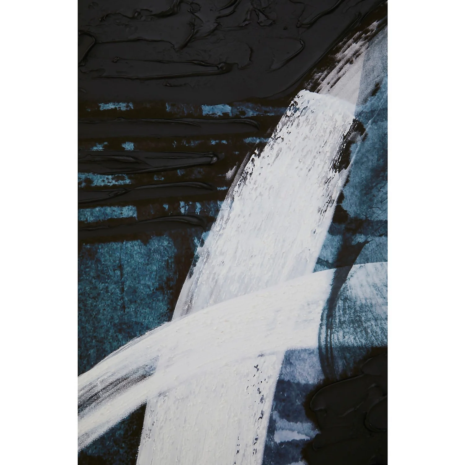 Astratto Wall Art Oil Painting - Blue & Black - 103x143cm 8 Astratto Wall Art Oil Painting - Blue & Black - 103x143cm - Image 6