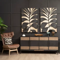 Astratto Canvas Wall Art Oil Painting - Black & Gold - 82.6x122.6cm 16 Astratto Canvas Wall Art Oil Painting - Black & Gold - 82.6x122.6cm -Home Furniture 14821014 1415058393454260