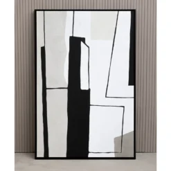 Astratto Abstract Wall Art - Monochrome - 83x123cm -Home Furniture 14821032 1575057936790471