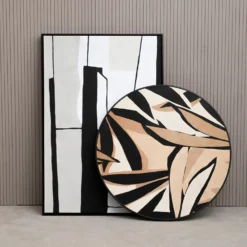 Astratto Abstract Wall Art - Monochrome - 83x123cm -Home Furniture 14821032 5745057936884332