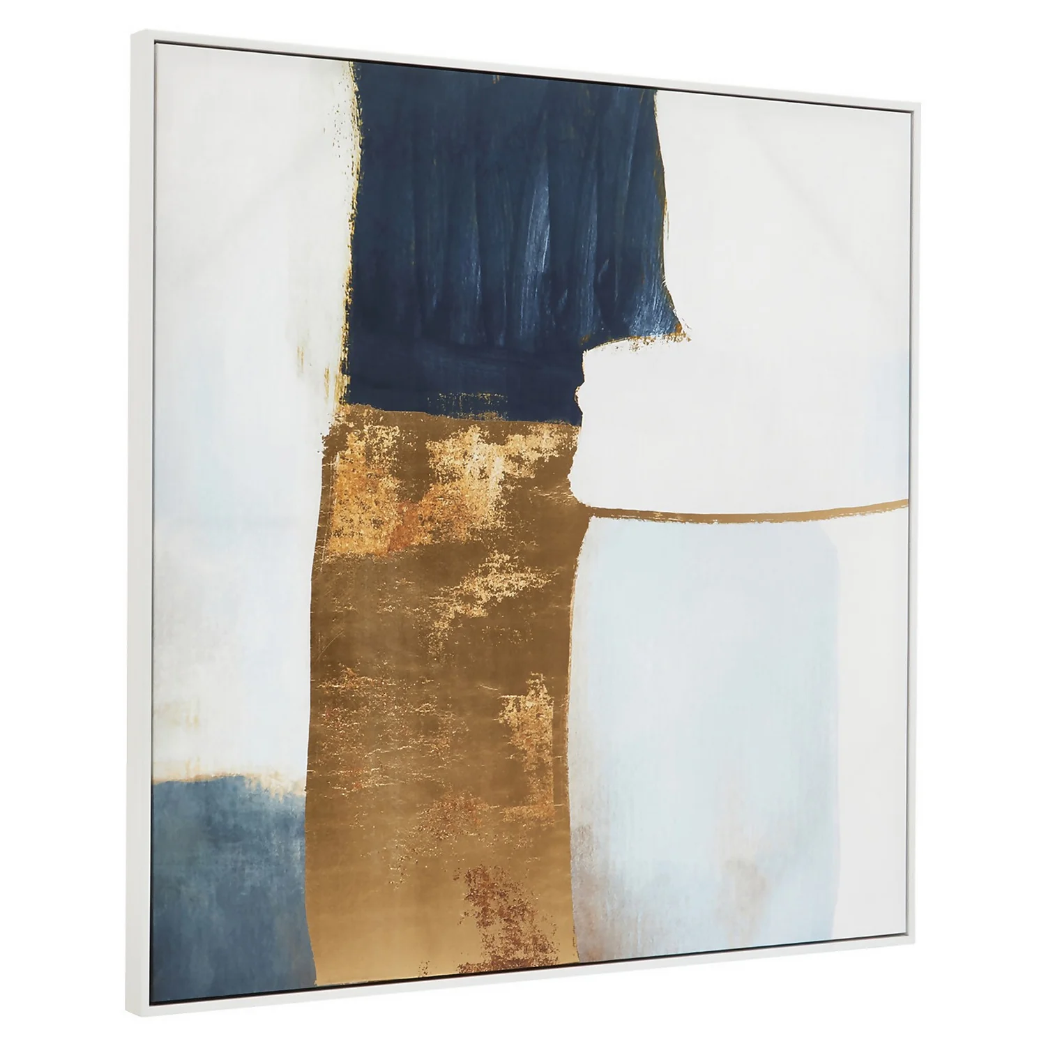 Astratto Wall Art - Blue & Gold - 103x103cm 5 Astratto Wall Art - Blue & Gold - 103x103cm - Image 3