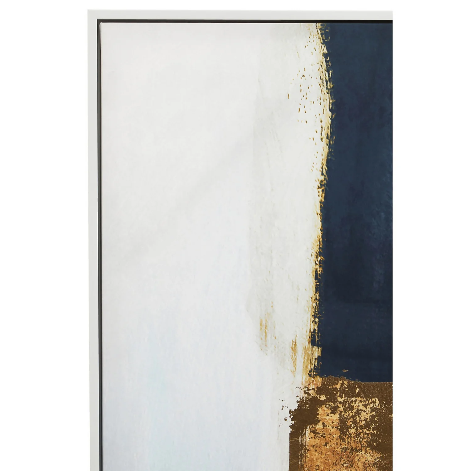 Astratto Wall Art - Blue & Gold - 103x103cm 8 Astratto Wall Art - Blue & Gold - 103x103cm - Image 6