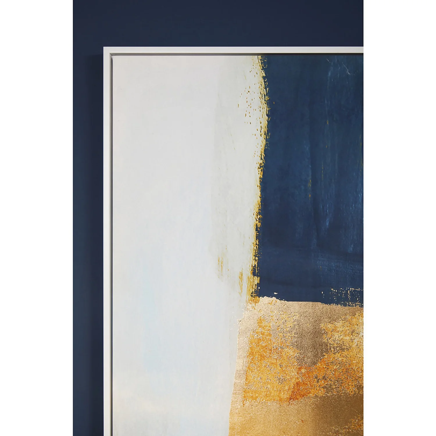 Astratto Wall Art - Blue & Gold - 103x103cm 7 Astratto Wall Art - Blue & Gold - 103x103cm - Image 5