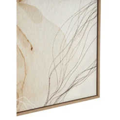 Astratto Set Of 2 Scribble Design Wall Art - Natural - 63x93cm -Home Furniture 14821054 1215057938641345