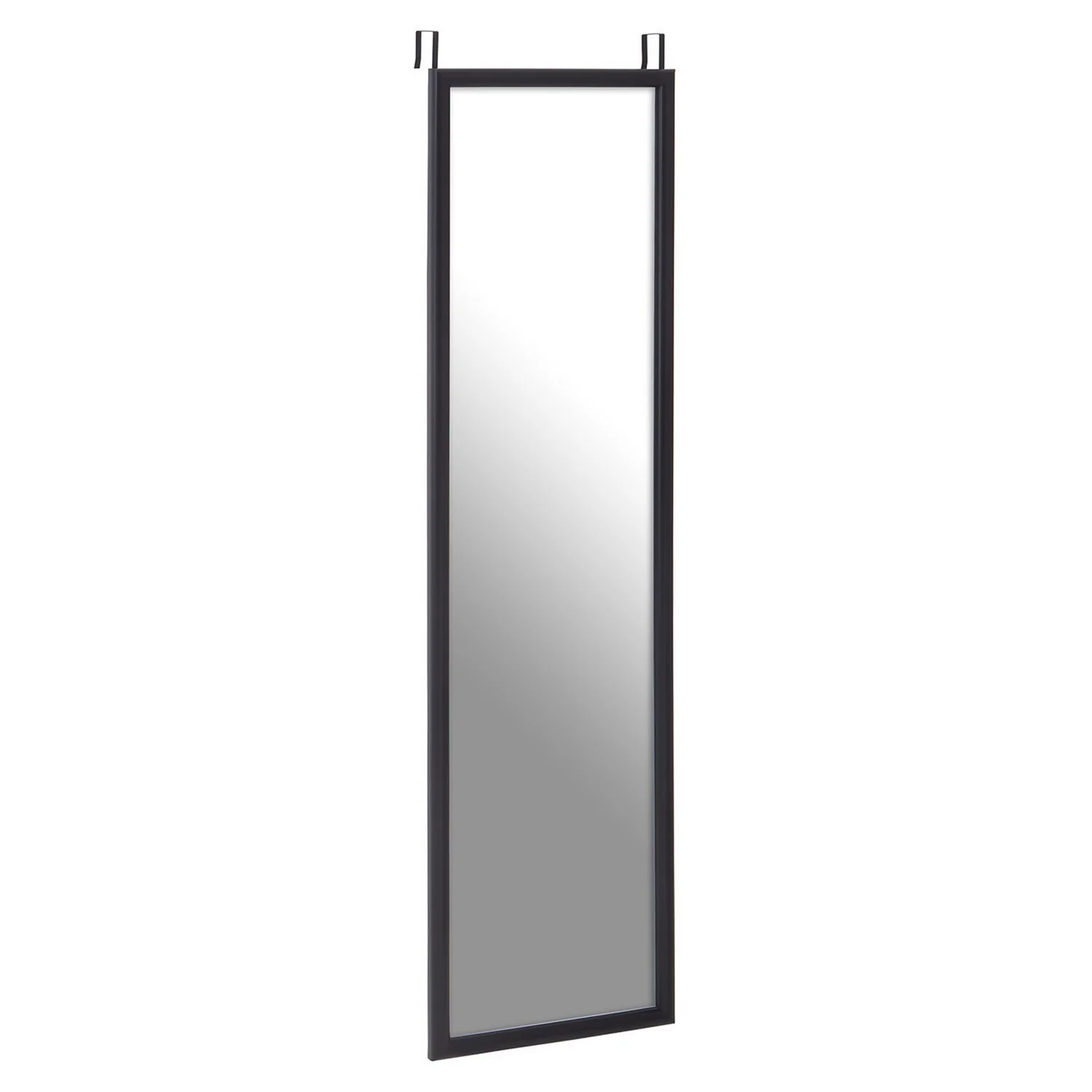 Over Door Hanging Mirror - Black - 33.5x124cm 4 Over Door Hanging Mirror - Black - 33.5x124cm - Image 2